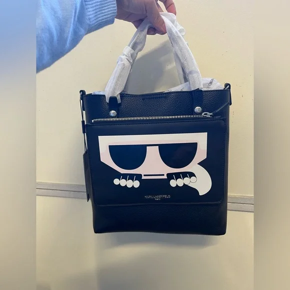 Karl Lagerfeld Black Tote Bag - Picture 1 of 5